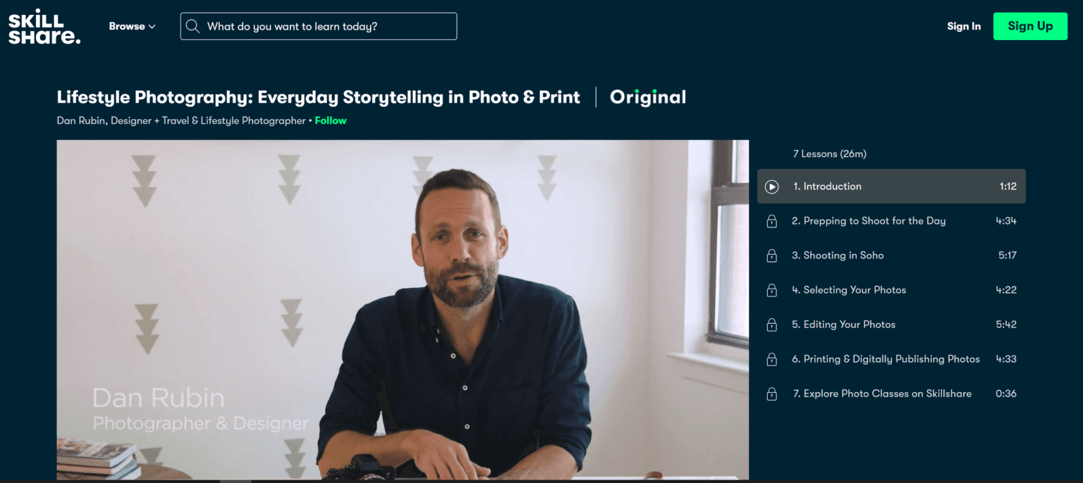 Skillshare: Lifestyle Photography: Everyday Storytelling in Photo & Print