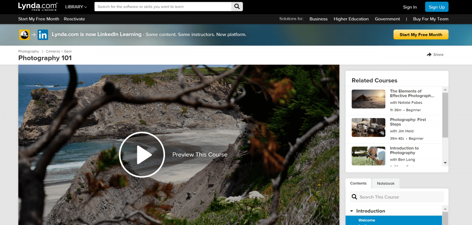 Lynda: Photography 101
