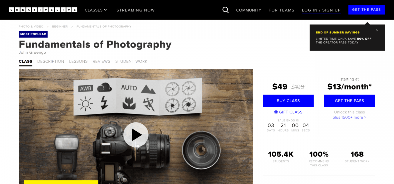 Creativelive: Fundamentals of Photography
