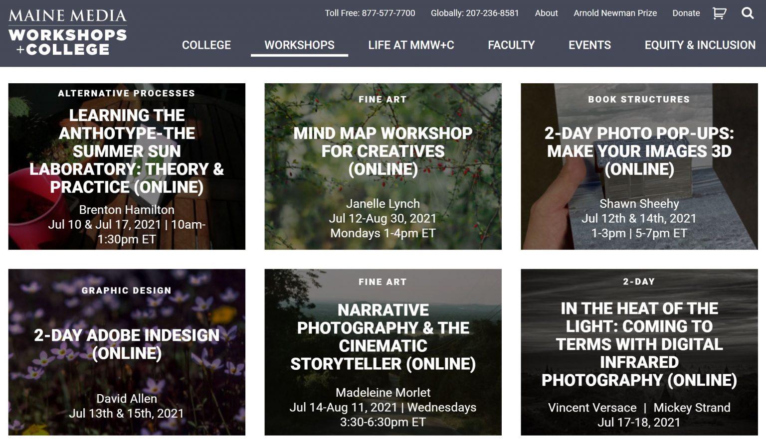 Maine Media College Workshops