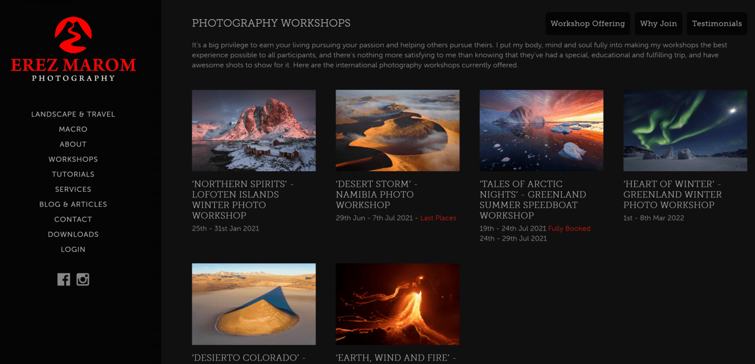 Erez Marom Photography Workshops