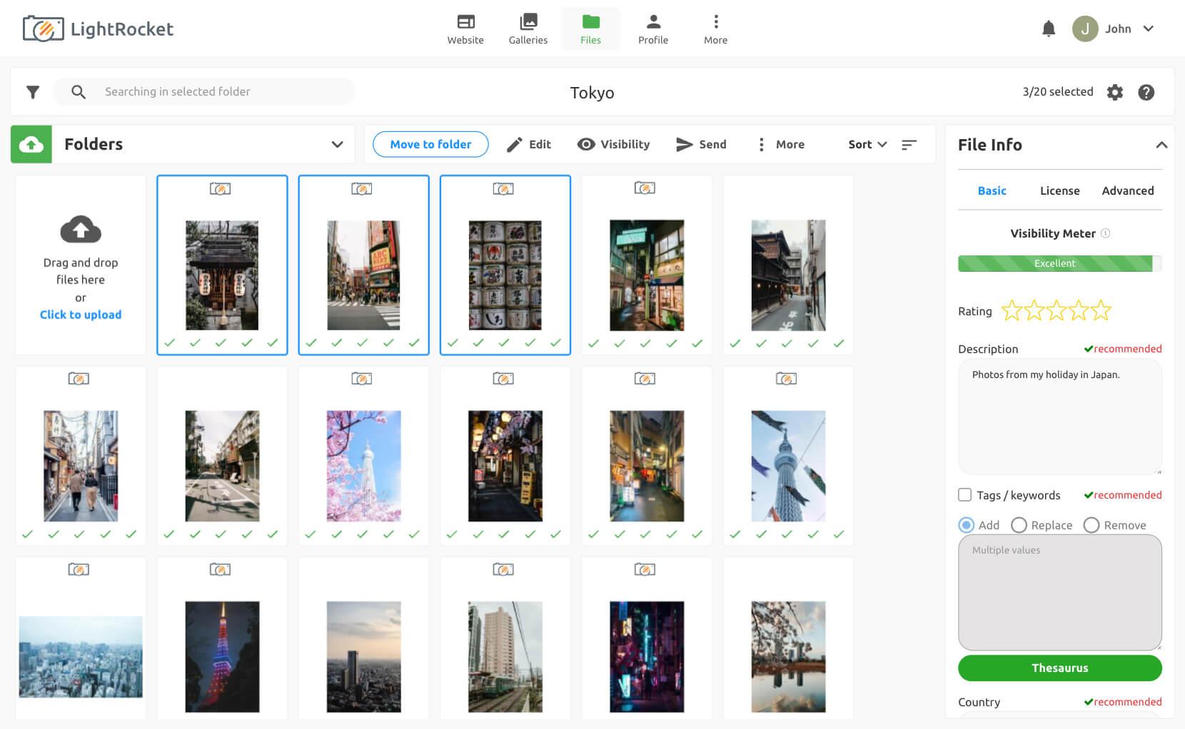 Bulk editing and tagging