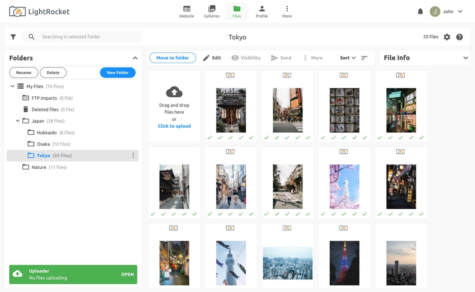 Create folders and sub-folders
