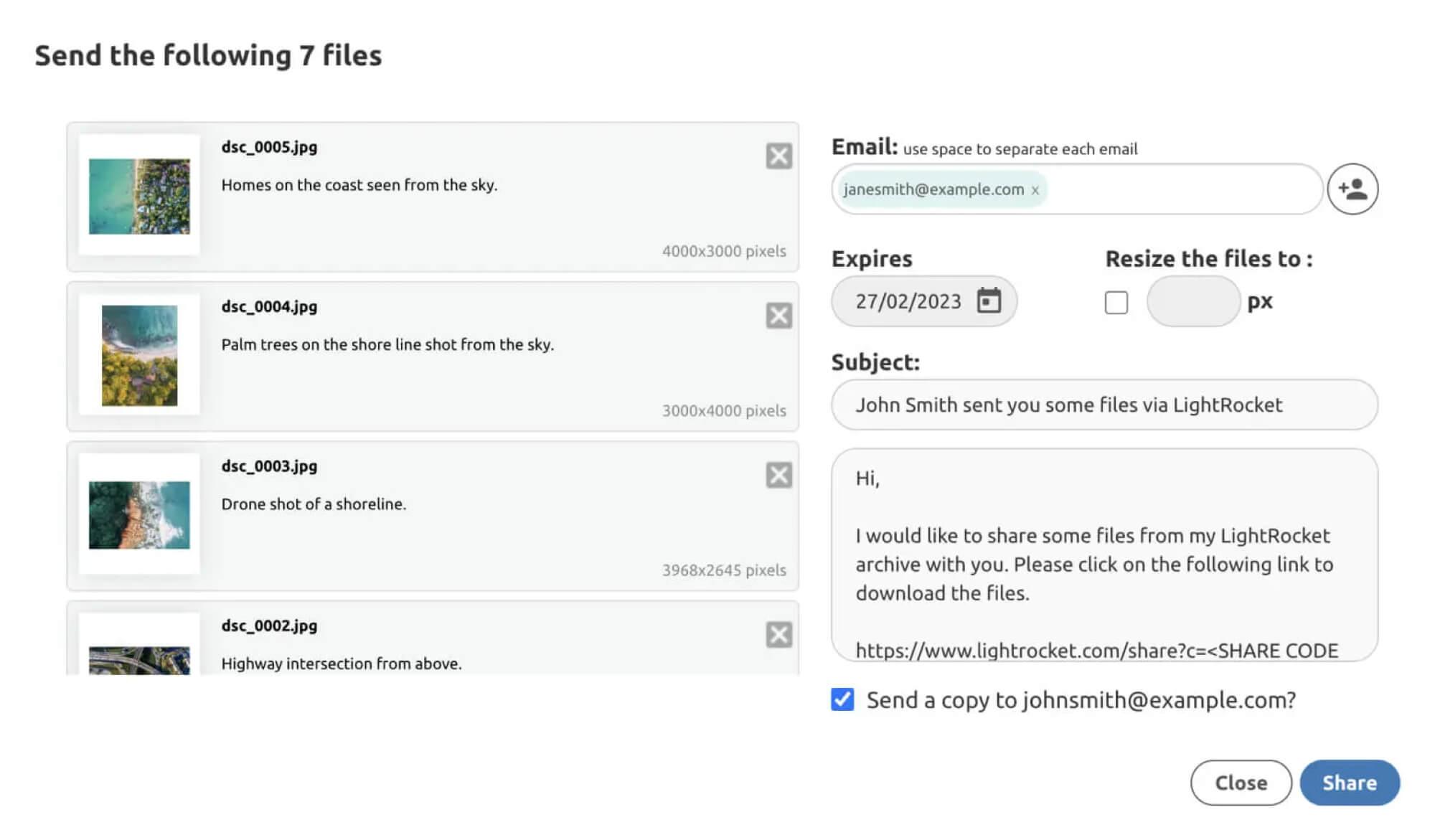 Send files securely and efficiently