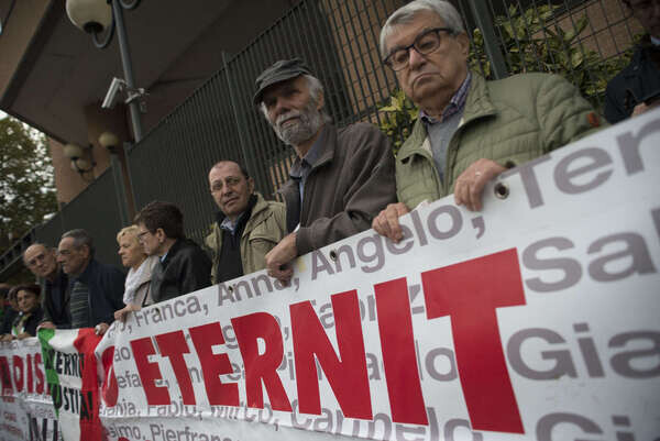 Eternit process demonstration in Turin