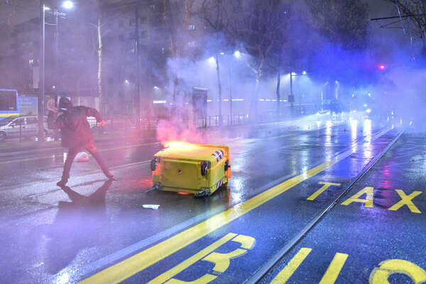 Clashes Antifascist against Police 02-22-2018